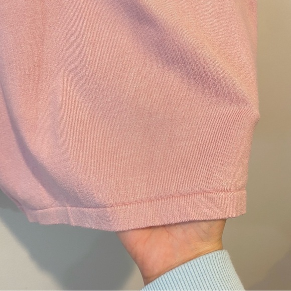 Laura Petites Coquette Girl Feline Turtleneck in Pink with Pearl Accents - Picture 6 of 17